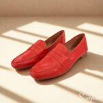 Mocassim Feminino em Couro 5820 - Vermelho - Imagem 5