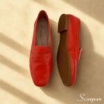 Mocassim Feminino em Couro 5820 - Vermelho - Imagem 6