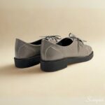 Tênis Casual Feminino em Couro Cinza - 178.146 - Imagem 4