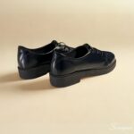 Tênis Casual Feminino em Couro Preto - 178.146 - Imagem 4