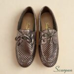 Mocassim com laço Onix em Couro Vazado  - 52550 - Imagem 6