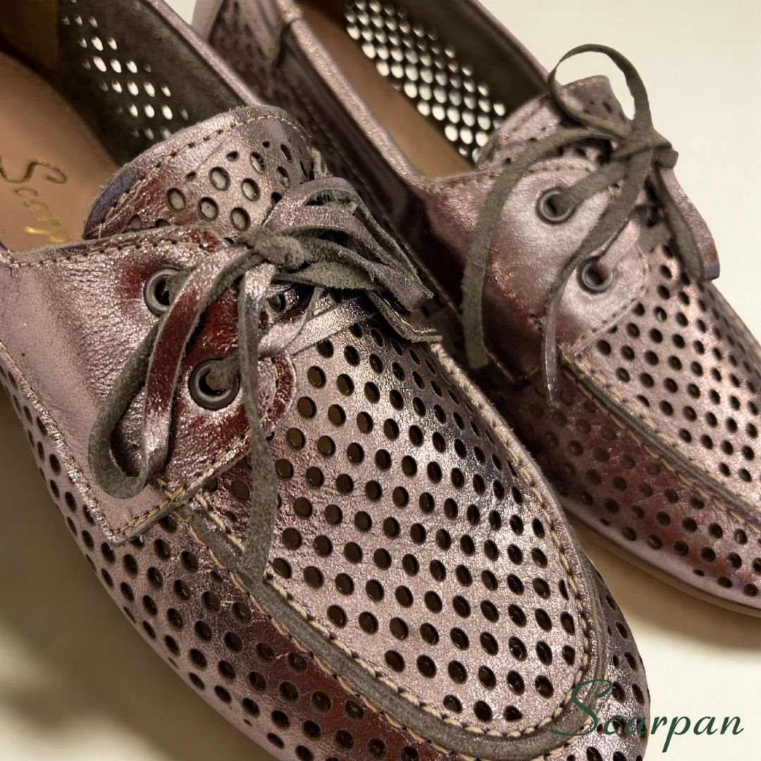 Mocassim Feminino em Couro Metalizado 52550 Site 05