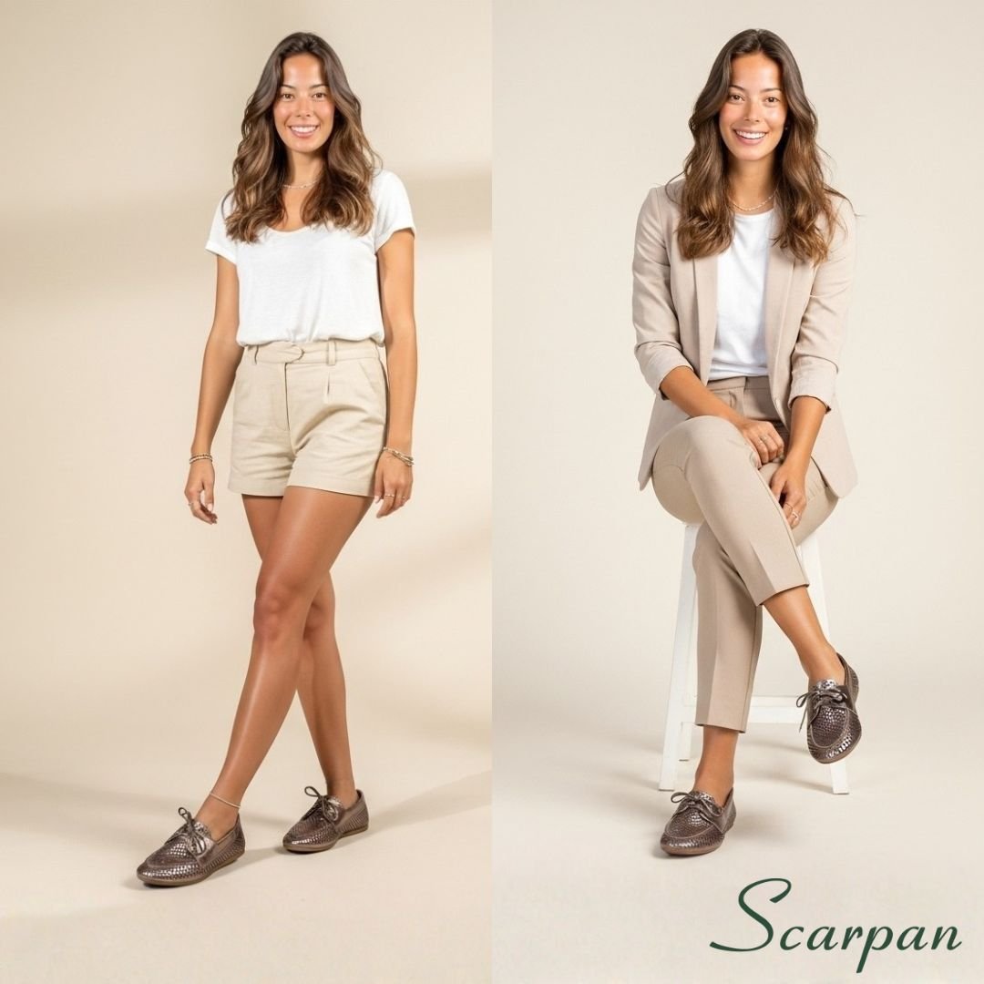 Mocassim Feminino em Couro Metalizado 52550 Site 06