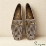 Mocassim em Couro Vazado Off White - 72150 - Imagem 8