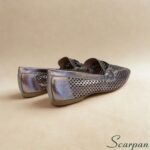 Mocassim em Couro Vazado Onix - 72150 - Imagem 3