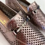 Mocassim em Couro Vazado Onix - 72150 - Imagem 7