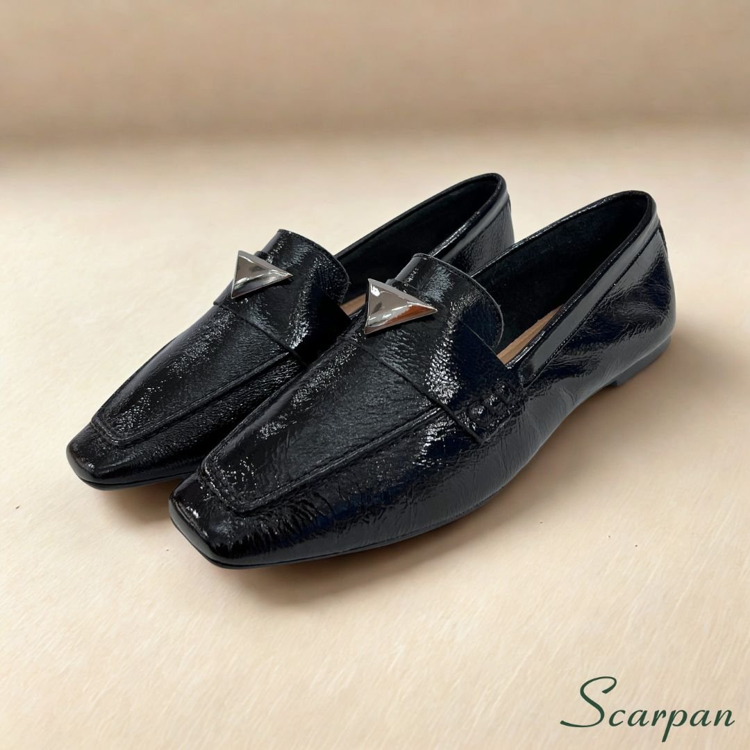 Mocassim em Couro Verniz Preto 7214 - Site 03