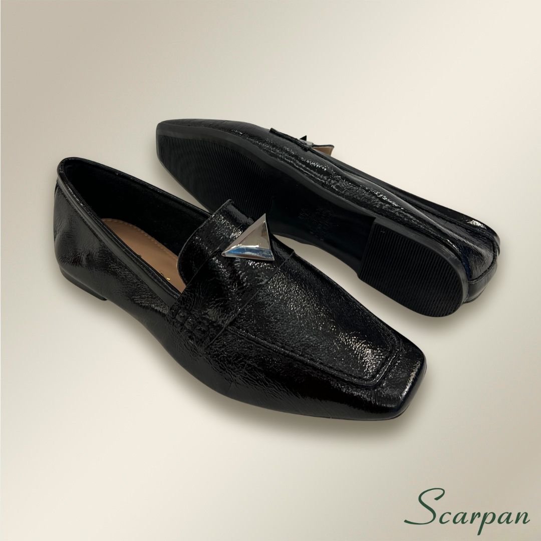 Mocassim em Couro Verniz Preto 7214 - Site 05