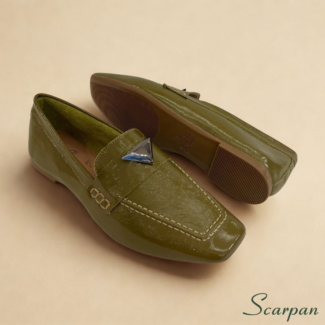 Mocassim em Couro Verniz Verde 7214 - Site 05 (2)