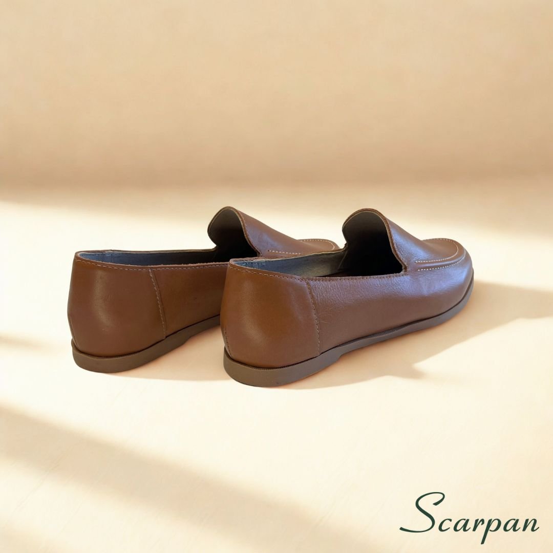 Mocassim feminino em Couro Caramelo - 121.029 - site 02 Mocassim 121-029 Caramelo