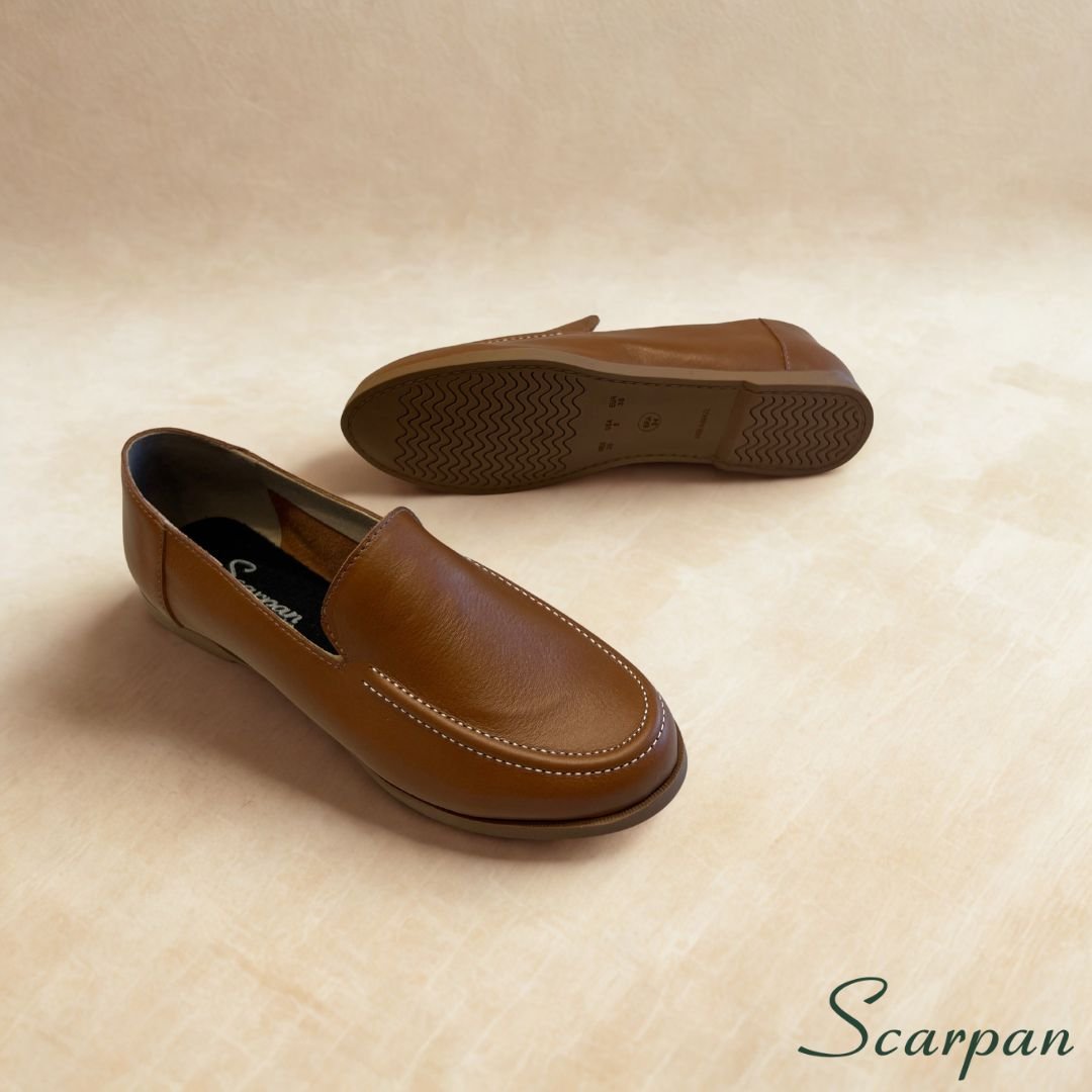 Mocassim feminino em Couro Caramelo - 121.029 - site 04