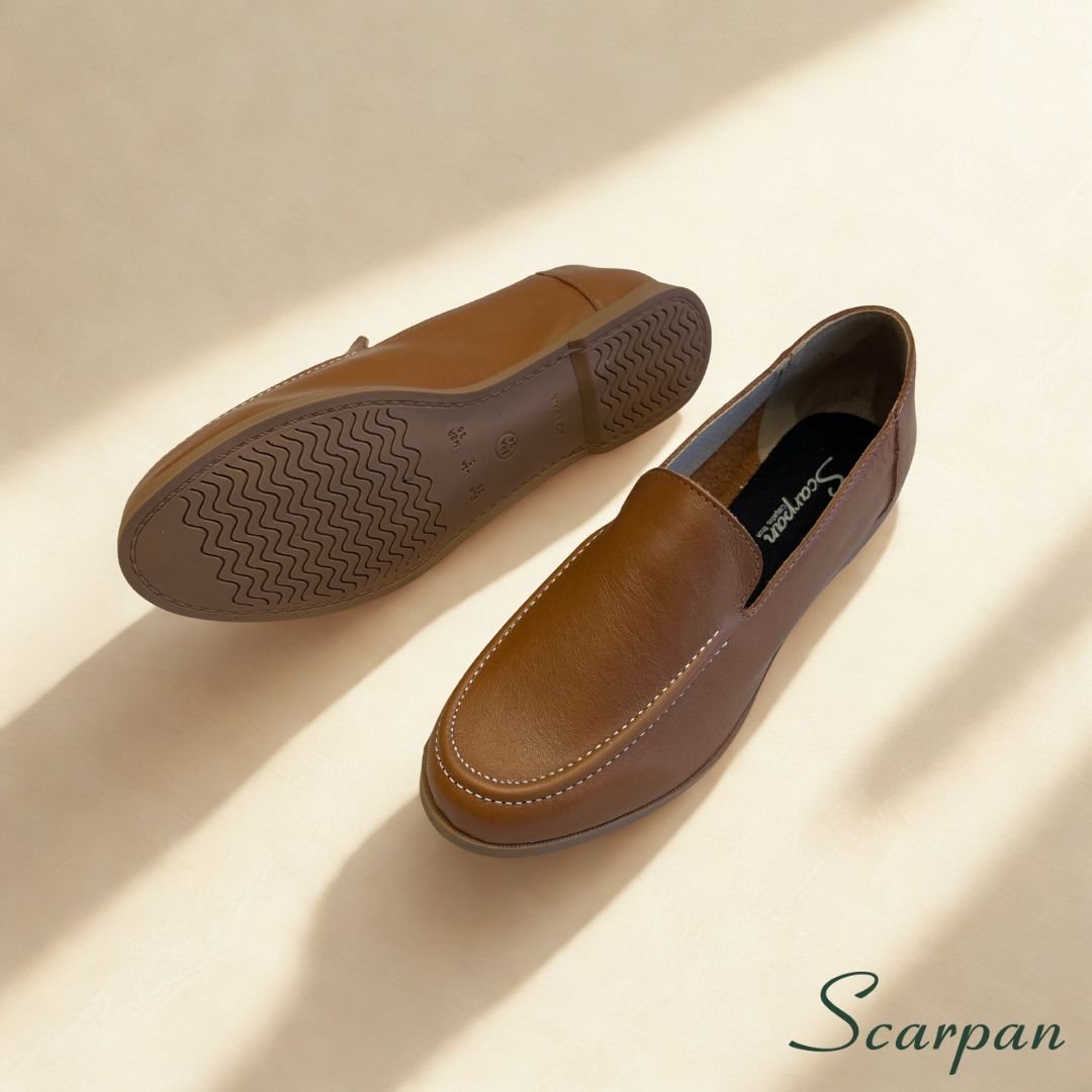 Mocassim feminino em Couro Caramelo - 121.029 - site 05