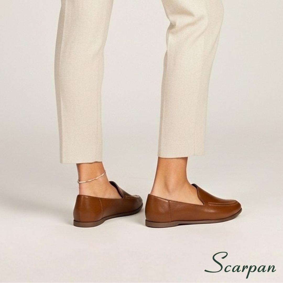 Mocassim feminino em Couro Caramelo - 121.029 - site 07