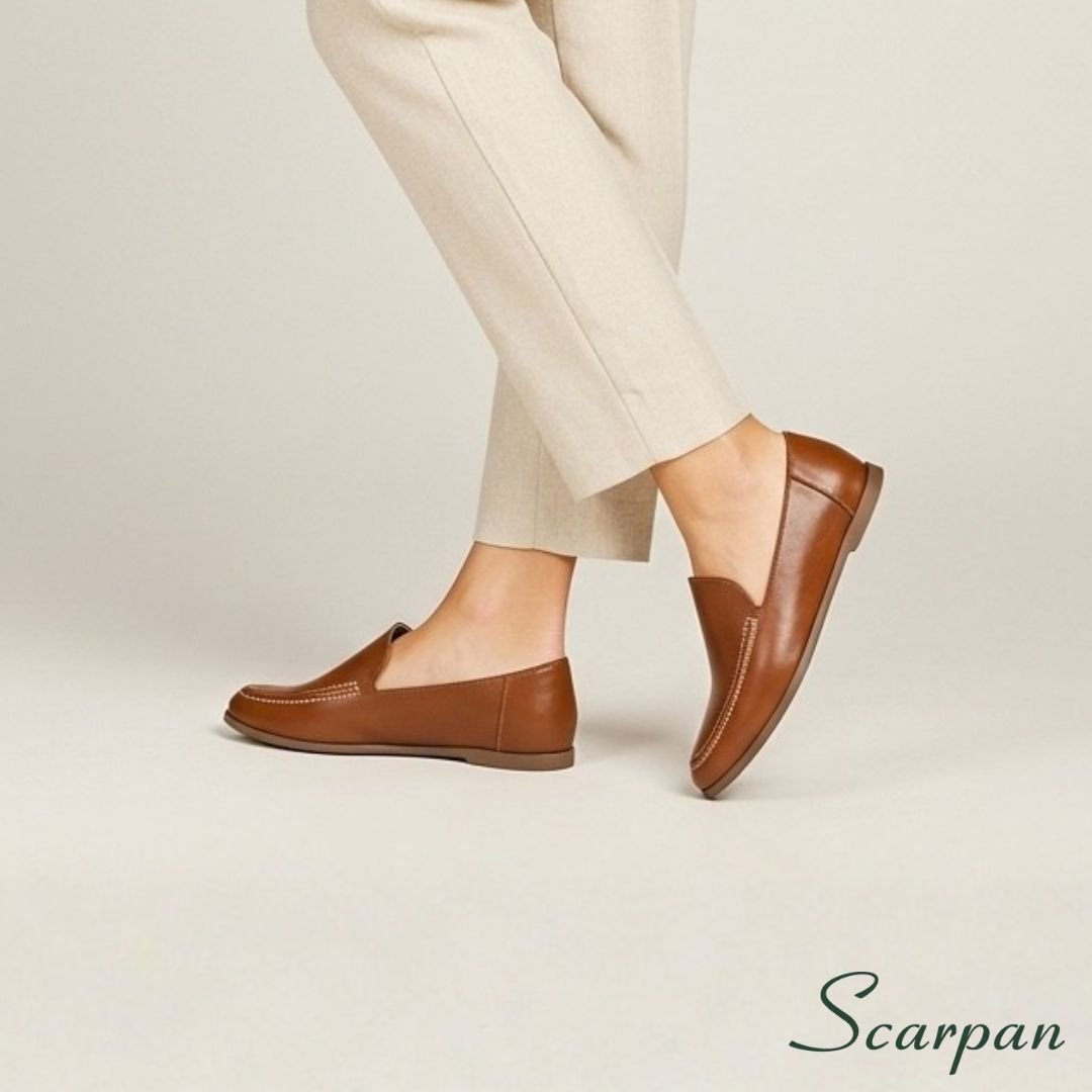 Mocassim feminino em Couro Caramelo - 121.029 - site 08