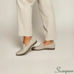 Mocassim Feminino de Couro 121-029 Off White - Imagem 2