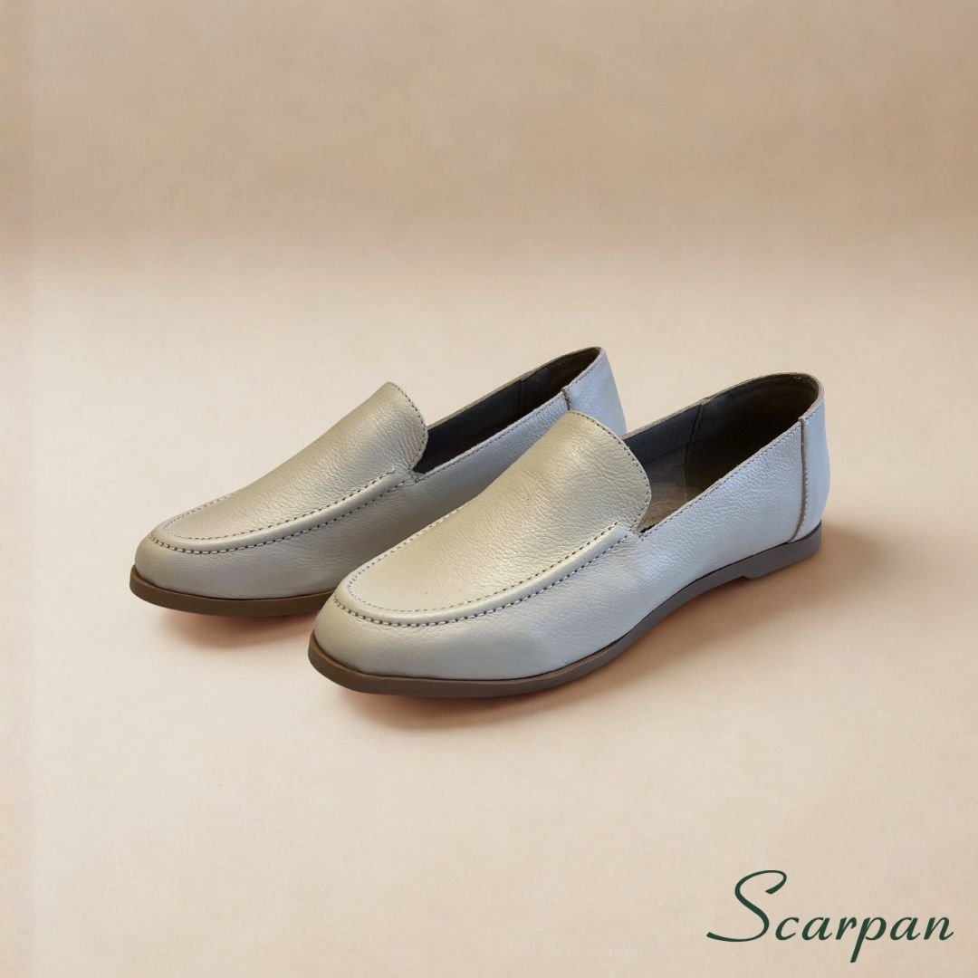 Mocassim feminino em Couro Off White - 121.029 - site 03