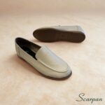 Mocassim Feminino de Couro 121-029 Off White - Imagem 3