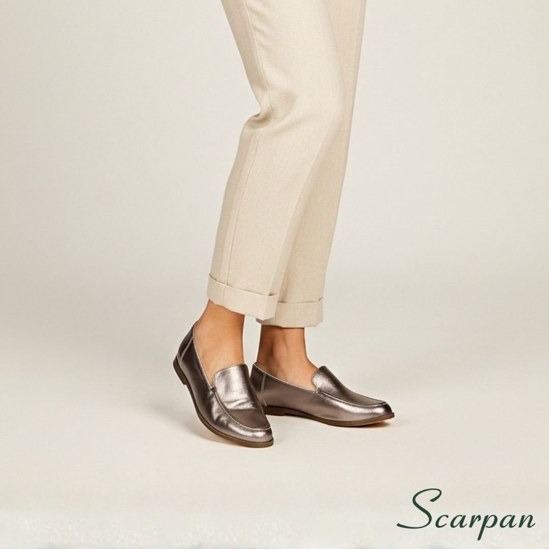 Mocassim feminino em Couro Prata Velho - 121.029 - site 01-3