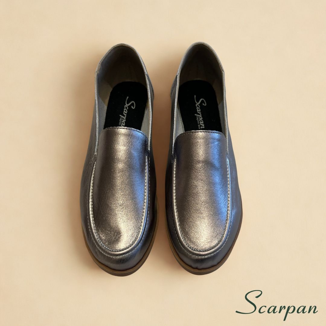 Mocassim feminino em Couro Prata Velho - 121.029 - site 05