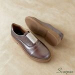 Oxford Feminino de Couro Prata Velho - 178.175 - Imagem 3