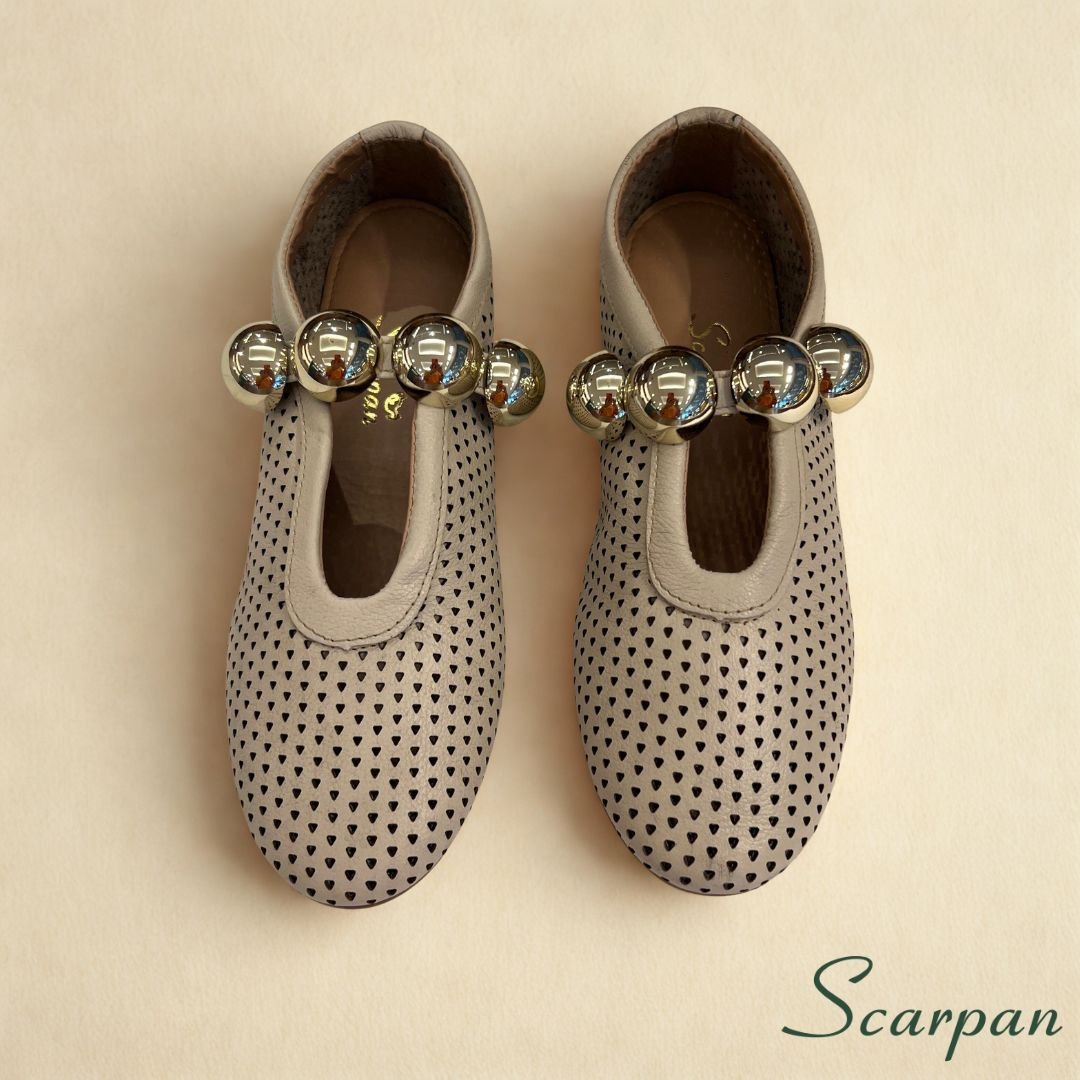 Sapatilha feminina em Couro 54200 - Off White Site 05