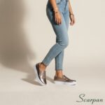 Tênis Slip On de Couro Prata Velha - 153.092 - Imagem 5