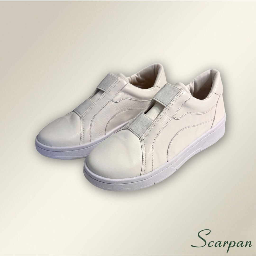 Tênis Feminino em Couro Branco - 153.177 Site 03