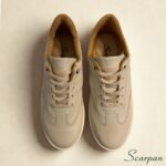 Tênis Feminino de Couro Off White - 153.173 - Imagem 4