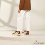 Tênis Feminino de Couro Off/Caramelo/Onça - 153.173 - Imagem 5