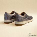 Tênis Feminino de Couro 153.177 - Prata Velha - Imagem 6