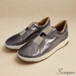 Tênis Feminino de Couro 153.177 - Prata Velha - Imagem 2