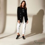 Tênis Feminino de Couro 153.177 - Preto com Zebra - Imagem 7