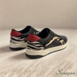 Tênis Feminino de Couro 153.177 - Preto com Zebra - Imagem 6