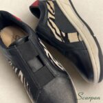 Tênis Feminino de Couro 153.177 - Preto com Zebra - Imagem 9