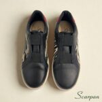 Tênis Feminino de Couro 153.177 - Preto com Zebra - Imagem 4