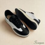 Tênis Feminino de Couro Preto com Branco - 153.173 - Imagem 10