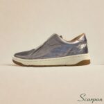 Tênis Feminino de Couro 153.177 - Prata Velha