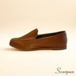 Mocassim Feminino de Couro 121-029 Caramelo