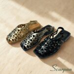 Sandália Rasteira em Couro Ouro - FS1099 - Imagem 7