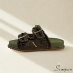 Birken Feminino Scarpan com Pedras – sandália artesanal feminina em couro com conforto e estilo