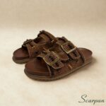 Birken Feminino Scarpan com Pedras – sandália artesanal feminina em couro com conforto e estilo