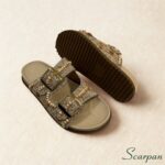 Birken Feminino Scarpan com Pedras – sandália artesanal feminina em couro com conforto e estilo