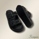 Birken Feminino Scarpan com Pedras – sandália artesanal feminina em couro com conforto e estilo