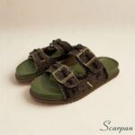 Birken Feminino Scarpan com Pedras – sandália artesanal feminina em couro com conforto e estilo