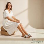 Sandália Feminina Rasteira em Couro legítimo cor Prata – estilo e conforto Scarpan