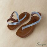 Sandalia Rasteira em Couro 233 - Prata - Imagem 5