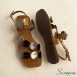 Solado em TR da Sandália Feminina Rasteira em Couro – leve, resistente e confortável