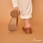 Sandália Tamanco Feminina em Couro 145.159 - Whisky - Imagem 4