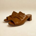 Sandália Tamanco Feminina em Couro 145.159 - Whisky - Imagem 7