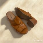 Sandália Tamanco Feminina em Couro 145.159 - Whisky - Imagem 5